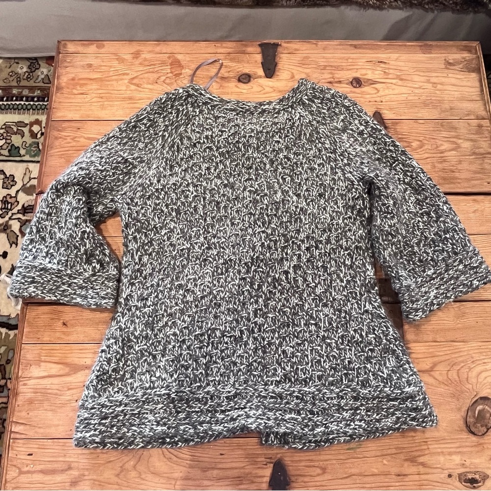 Chunky Knit 3/4 Sleeve Cardigan Sweater - Picture 7 of 7